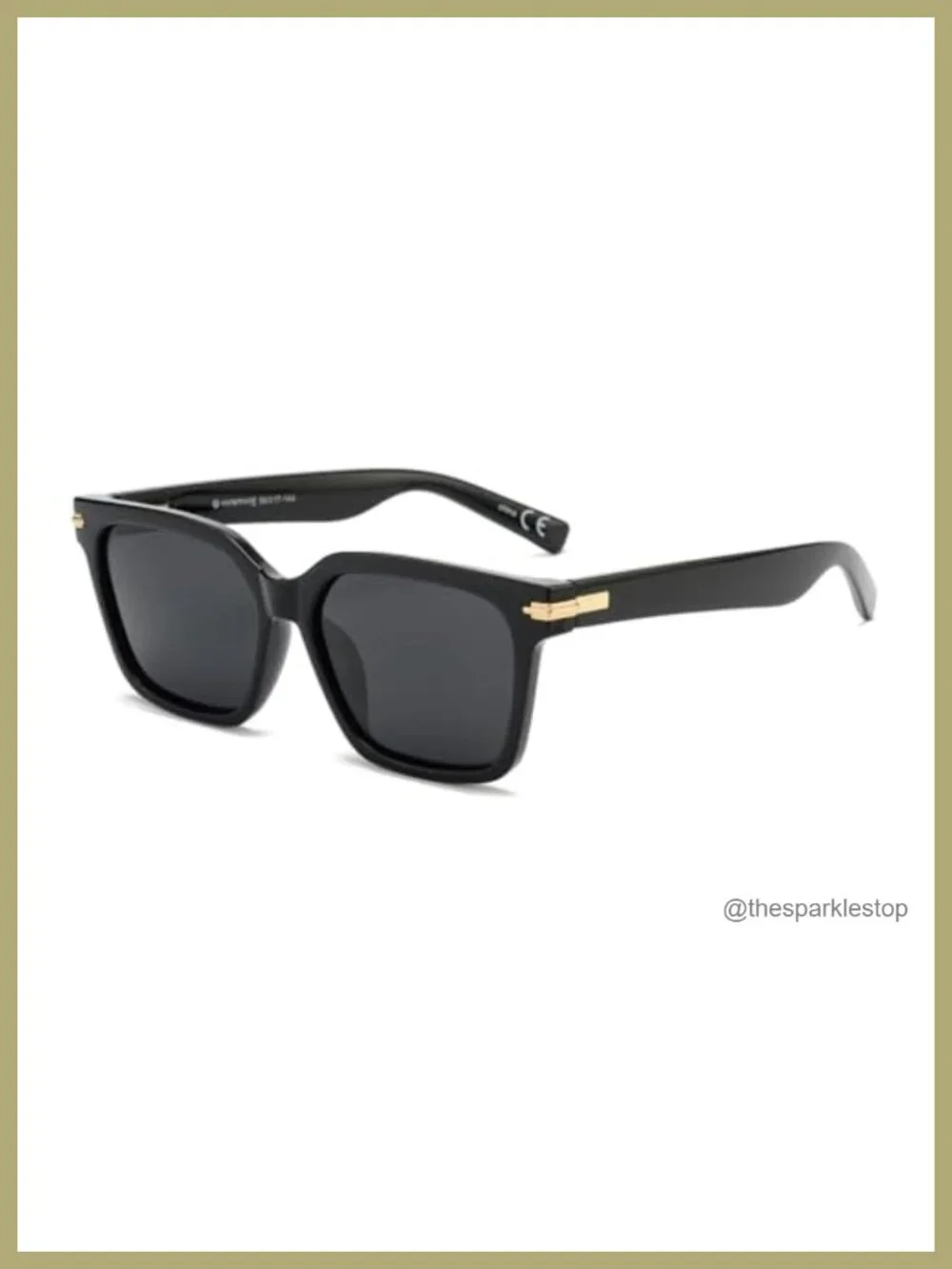 Oversized Square Polarized Sunglasses UV400 Protection Retro 70s Style
